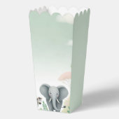Pastel Safari Oerwoud Popcorn Favoriete Boxen Bedankdoosjes (Achterkant)