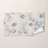 Pastel safari zebra dierpatroon roze crèche bad handdoek (Handdoek)