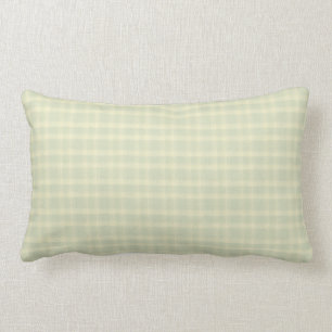 Pastel Sage Green & Cream Indoor Lumbar Pillow Kussen