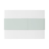 Pastel Sage Green Wedding Uitnodigingen Wikkel (Achterkant Voorbeeld)