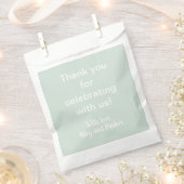 Pastel Sage Groen Bedankzakje (Geknipt)