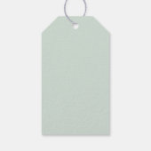 Pastel Sage Groen Cadeaulabel (Achterkant)