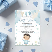 Pastel Sage Groen Schattige Jongen met Sterren & B Kaart