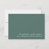 Pastel Sage Groene Eucalyptus Bruiloft Save The Date (Achterkant)