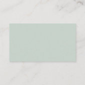 Pastel Sage Groene Herfst Baby shower Boeken voor Informatiekaartje (Achterkant)
