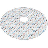 Pastel Saguaro Cactus Pattern Kerstboom Rok (Gekanteld)