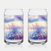 Pastel Sailboat Coastal Dreamscape Blikvorm Glas (Links)