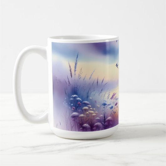 Pastel Sailboat Coastal Dreamscape Koffiemok (Links)