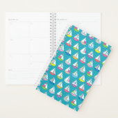 Pastel Sailboat Pattern Planner (Display)