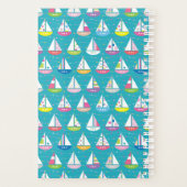 Pastel Sailboat Pattern Planner (Achterkant)