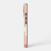 Pastel Sakura Bloesem Naadloos Patroon Hoesje iPhone 16 Hoesje (Linkerkant)