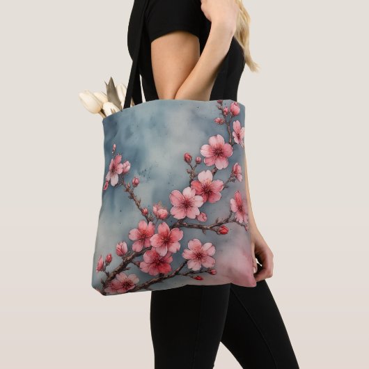 Pastel Sakura Dreams Canvas tas (Dichtbij)
