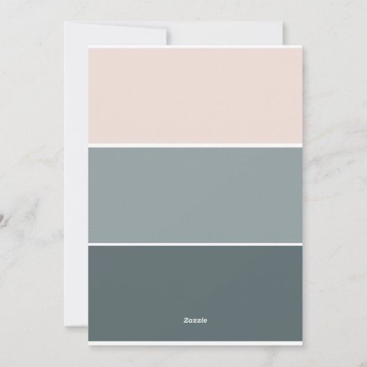 Pastel Scandi Blush Grey Peace Love & Hugs 2023 Feestdagenkaart (Achterkant)