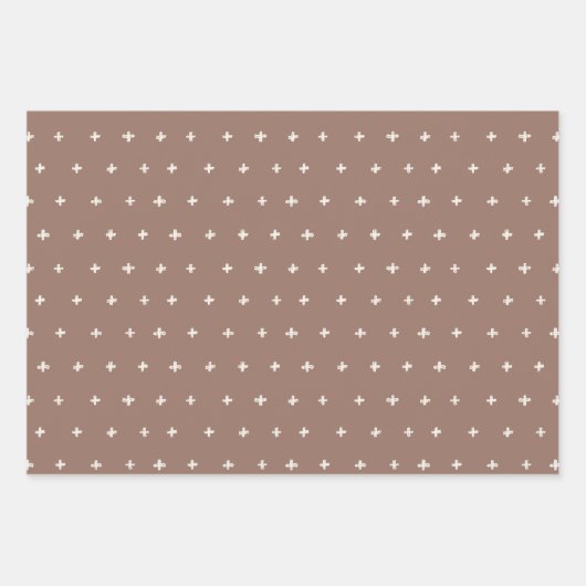 Pastel Scandi Rainbow Tree Text Peace Kerstmis Inpakpapier Vel (Voorkant 3)