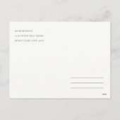 Pastel Scandi Yellow Grey Text Peace Kerstmis Feestdagenkaart (Achterkant)