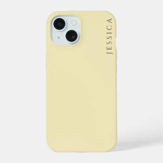 Pastel schaduw Oasis Geel | Monogram iPhone 15 Case