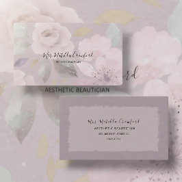 Pastel schaduwrijke waterverf Floral Visitekaartje