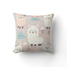 Pastel Schattige Alpaca Patroon