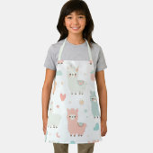 Pastel Schattige Alpaca Patroon Schort (Insitu)