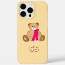 Pastel Schattige Beer Hoesje voor iPhone 16 Pro Ma