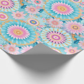 Pastel schattige boho cadeaupapier (Hoek)