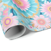 Pastel schattige boho cadeaupapier (Rol Hoek)