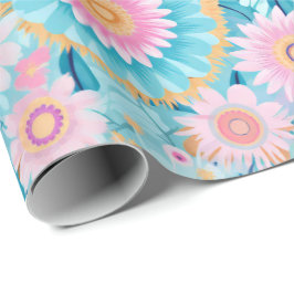 Pastel schattige boho cadeaupapier