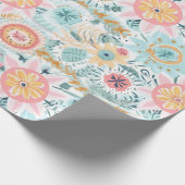 Pastel schattige boho cadeaupapier (Hoek)