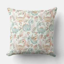 Pastel schattige dinosaurussen kussen