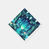 Pastel Schattige Enchanted Forest Baby shower Servet (Hoek)