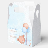 Pastel schattige tederbeer met baby shower van bal bedankdoosjes (Geopend)
