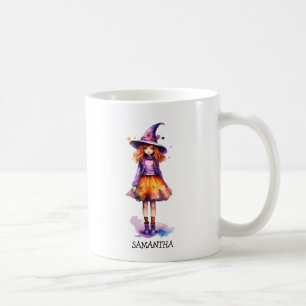 Pastel Schattigee heks meisje - Halloween esthetie Koffiemok