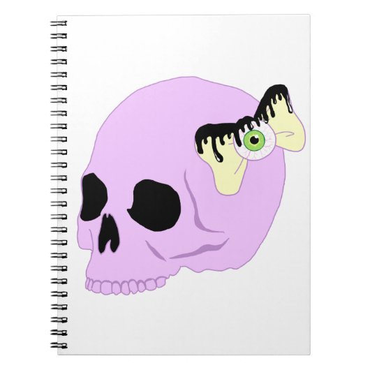 Pastel Schedel Notitieboek (Voorkant)