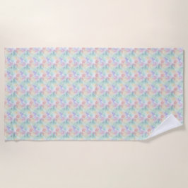 Pastel schelp en oceaan thema  strandlaken