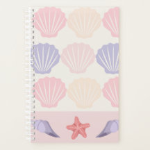 Pastel Schelp en Zeester Patroon