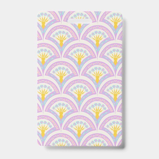 Pastel Schelp Patroon Badge (Voorzijde)