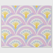Pastel Schelp Patroon Cadeaupapier (Vlak)