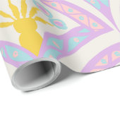 Pastel Schelp Patroon Cadeaupapier (Rol Hoek)