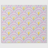 Pastel Schelp Patroon Cadeaupapier (Vlak)