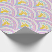 Pastel Schelp Patroon Cadeaupapier (Hoek)