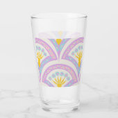 Pastel Schelp Patroon Glas (Achterkant)
