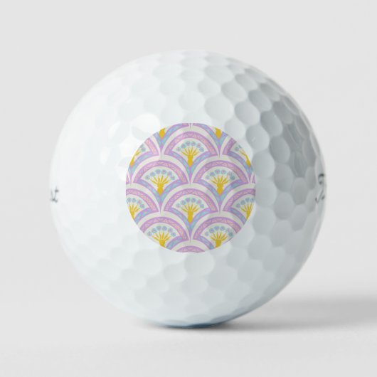 Pastel Schelp Patroon Golfballen (Voorkant)
