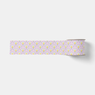 Pastel Schelp Patroon Grosgrain Lint