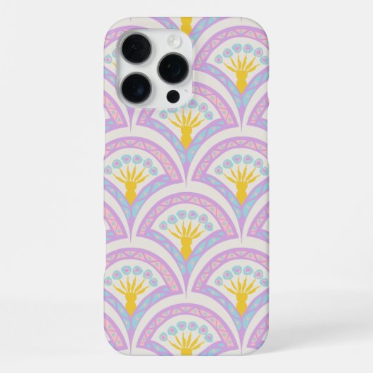 Pastel Schelp Patroon iPhone Hoesje (Achterkant)