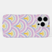 Pastel Schelp Patroon iPhone Hoesje (Achterkant horizontaal)