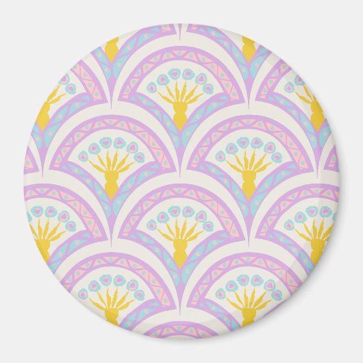 Pastel Schelp Patroon Magneet (Voorkant)