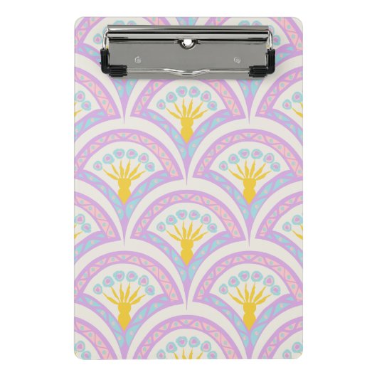 Pastel Schelp Patroon Mini Klembord (Voorkant)