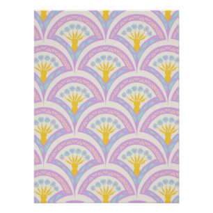 Pastel Schelp Patroon Perfect Poster