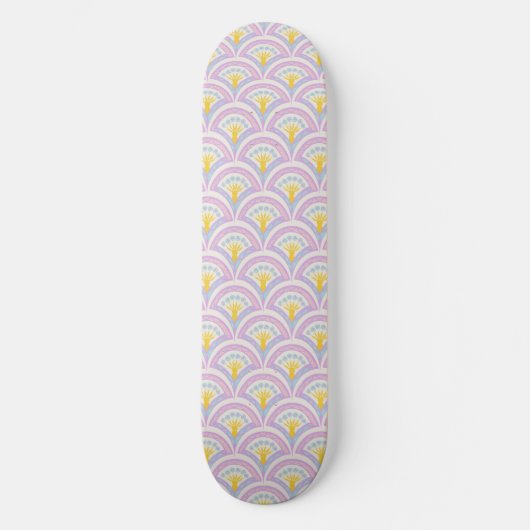 Pastel Schelp Patroon Persoonlijk Skateboard (Voorkant)