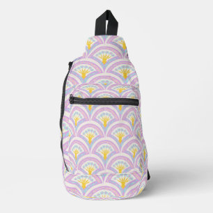 Pastel Schelp Patroon Sling Bag
